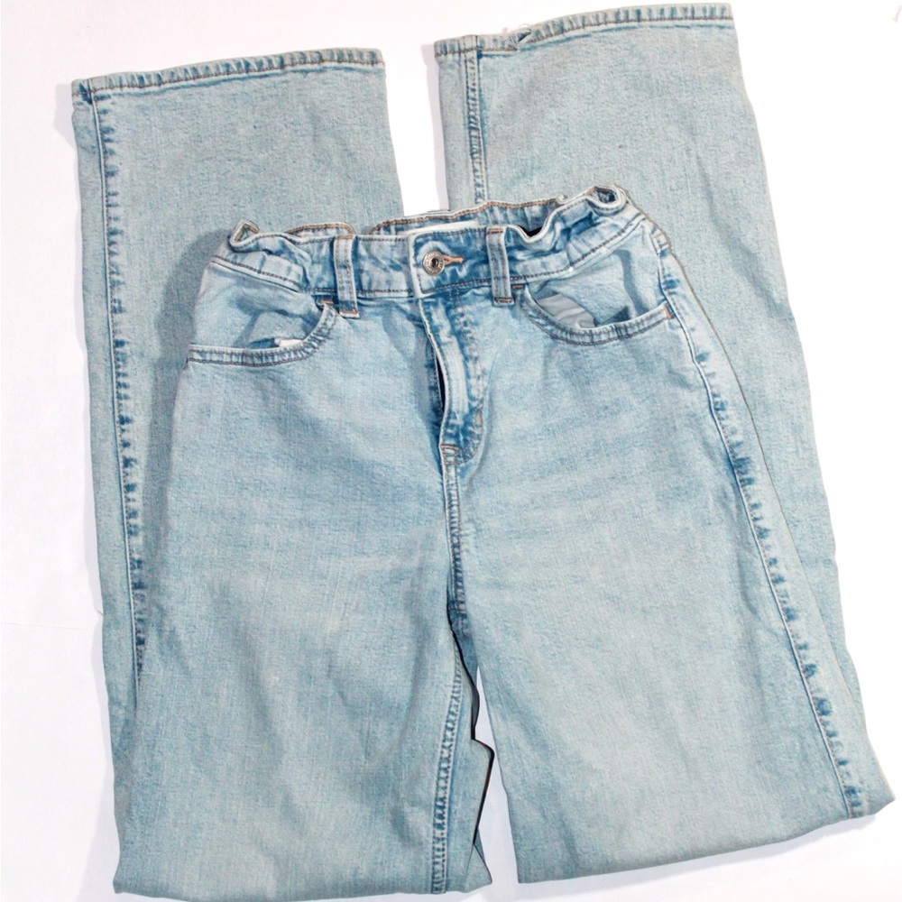 Abercrombie kids Light Blue High-Rise Wide Leg Girls Jeans